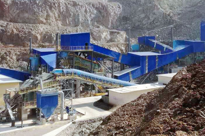 时产500吨石灰石制砂生产线